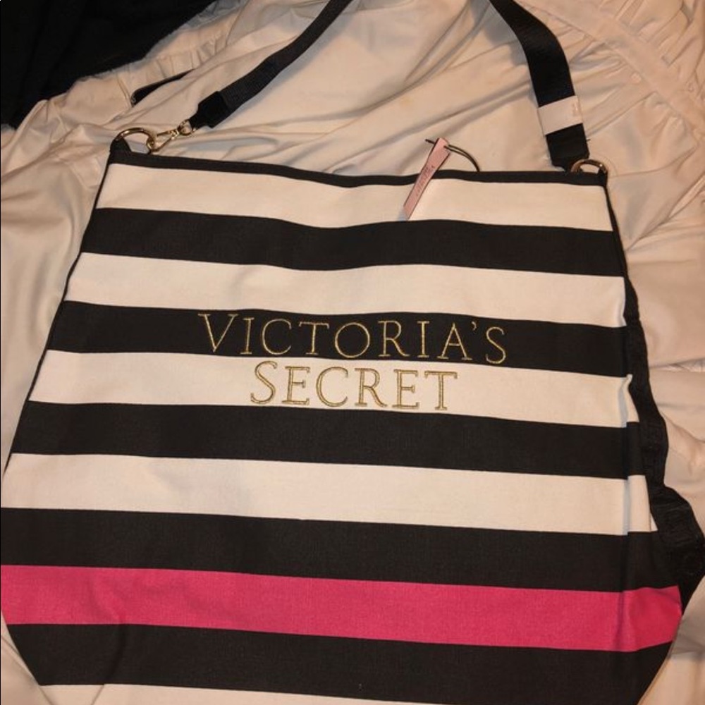 New Victoria secret striped bag